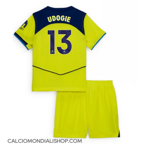 Maglie da calcio Tottenham Hotspur Destiny Udogie #13 Terza Maglia Bambino 2025-26 Manica Corta (+ Pantaloni corti)